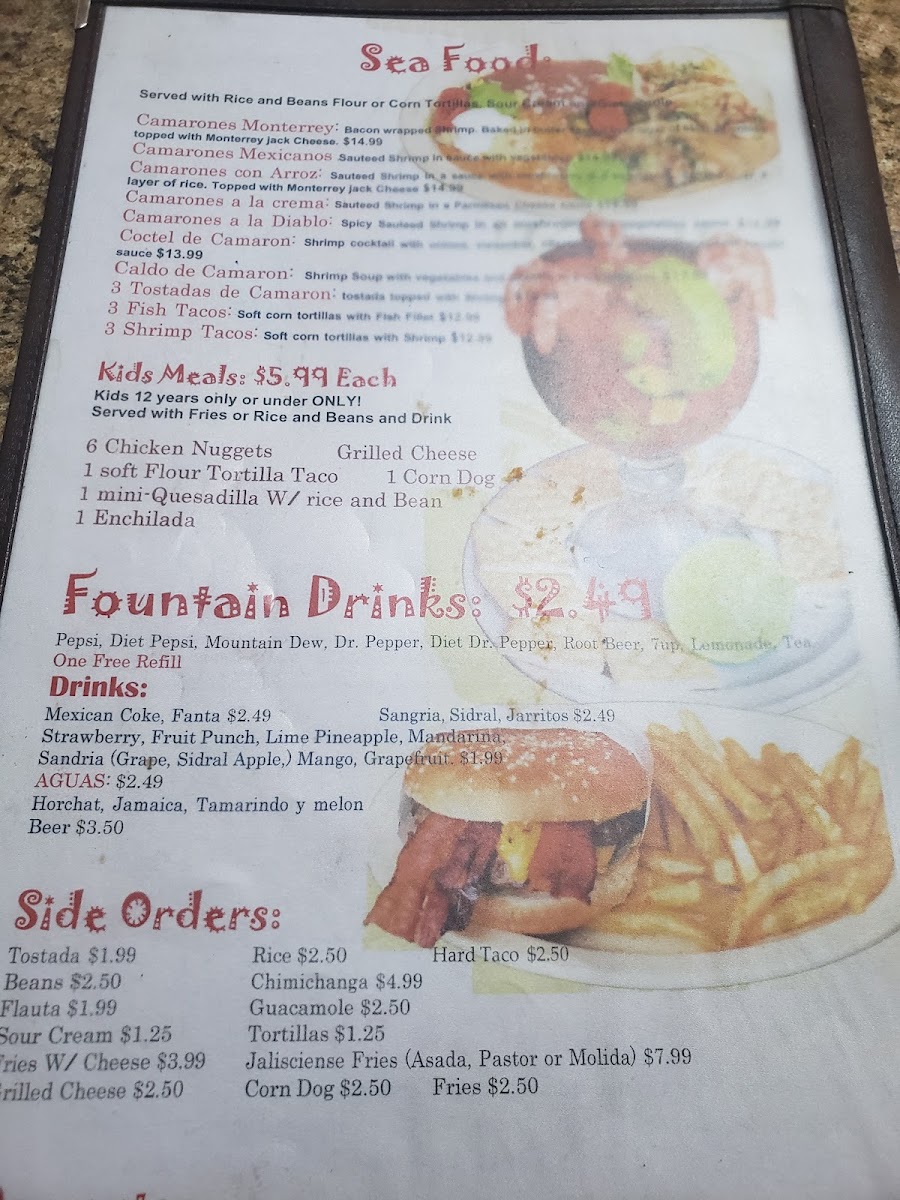 El Jaliciense Menu - Image 2